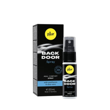 Set PJUR - BACK DOOR cu lubrifiant pe baza de silicon 100 ml si spray 20 ml, pentru sex anal