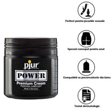 Lubrifiant anal - crema premium, Pjur POWER Premium, hibrid, pentru sex anal si acte sexuale dure, 150 ml