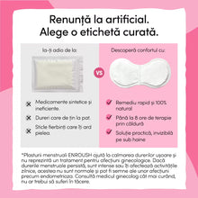 Plasturi termici ENROUSH, ajută la calmarea durerilor menstruale, subțiri și invizibili, 3 buc