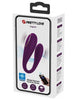 Vibrator PRETTY LOVE - AUGUST, pentru dubla placere, cu aplicație, 12 functii de vibrare, mov
