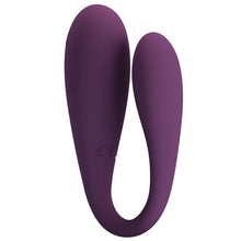 Vibrator PRETTY LOVE - AUGUST, pentru dubla placere, cu aplicație, 12 functii de vibrare, mov