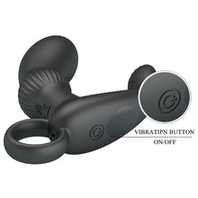 Vibrator anal PRETTY LOVE - CAYLA, silicon, negru, 12 functii de vibrare