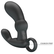 Vibrator anal PRETTY LOVE - CAYLA, silicon, negru, 12 functii de vibrare