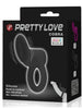 Inel vibrator pentru penis PRETTY LOVE - COBRA VIBRATOR, pentru imbunatatirea performantelor sexuale si stimularea clitorisului, din silicon, negru