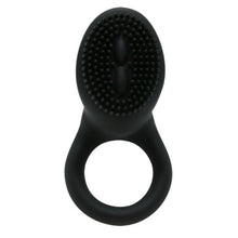 Inel vibrator pentru penis PRETTY LOVE - COBRA VIBRATOR, pentru imbunatatirea performantelor sexuale si stimularea clitorisului, din silicon, negru