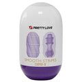 Ou PRETTY LOVE - SMOOTH STRIPES pentru masturbare, rezistent la apa
