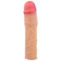 Manșon realist PRETTY LOVE STEVENSON, pentru extensia penisului, material moale și rezistent la apă, lungime 20.5 cm, culoarea pielii