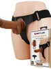 Ham Strap-On PRETTY LOVE universal cu dildo realist inclus MICHEAL, culoare maro, 20 cm