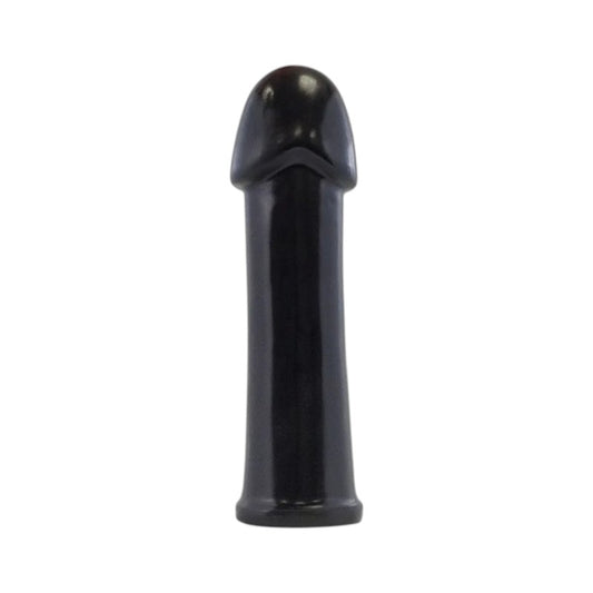 Plug anal PROWLER RED The Helmet Black, din TPE moale, lungime inserabilă 22.8 cm, diametru 7.2 cm, negru