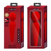 Aparat de masaj tip Hitachi PRETTY LOVE Meredith, 7 funcții de vibrație, design elegant, rezistent la apă, din silicon moale, culoare roșu