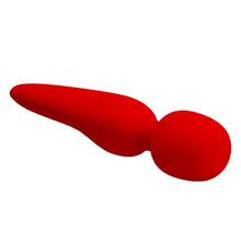 Aparat de masaj tip Hitachi PRETTY LOVE Meredith, 7 funcții de vibrație, design elegant, rezistent la apă, din silicon moale, culoare roșu