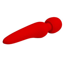 Aparat de masaj tip Hitachi PRETTY LOVE Meredith, 7 funcții de vibrație, design elegant, rezistent la apă, din silicon moale, culoare roșu