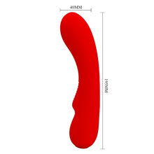 Vibrator PRETTY LOVE Prescott, design elegant, 12 funcții de vibrație, funcție de memorie, din silicon moale, culoare roșu