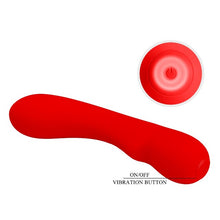 Vibrator PRETTY LOVE Prescott, design elegant, 12 funcții de vibrație, funcție de memorie, din silicon moale, culoare roșu