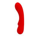 Vibrator PRETTY LOVE Matt, design elegant, 12 funcții de vibrație, funcție de memorie, din silicon moale, culoare roșu