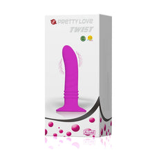 Plug anal PRETTY LOVE TWIST din silicon, cu 10 functii de vibrare, 13 cm