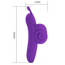 Vibrator PRETTY LOVE - SNAIL FINGER, silicon, mov, 10 functii de vibrare