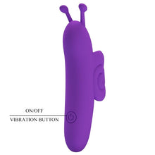 Vibrator PRETTY LOVE - SNAIL FINGER, silicon, mov, 10 functii de vibrare