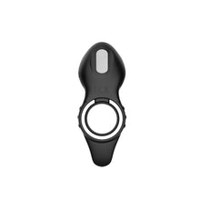 Inel pentru penis B-SERIES Penis Ring Licking Vibrations, cu telecomandă și stimulator cu funcție de simulare sex oral, negru