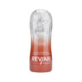 Masturbator manual REVAIR Tight Reusable Masturbation Cup, cu 3 tipuri de texturi, material TPE, 16.5 cm, portocaliu