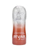 Masturbator manual REVAIR Tight Reusable Masturbation Cup, cu 3 tipuri de texturi, material TPE, 16.5 cm, portocaliu