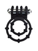 Inel vibrator RevRings - Double Vibrating Cock Ring, pentru imbunatatirea performatelor sexuale, Negru