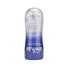 Masturbator RevAir - Pro, cu trei camere de placere, 16.51 cm, albastru