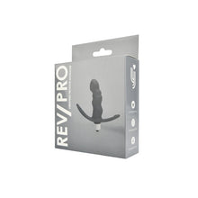 Plug anal RevPro - Vibrating Prostate Massager, din silicon, culoarea neagra, 8.5 cm