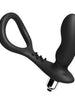 Plug anal RevPro - Vibrating Prostate Massager with Cock Ring, din silicon, 10.5 cm, culoarea neagra