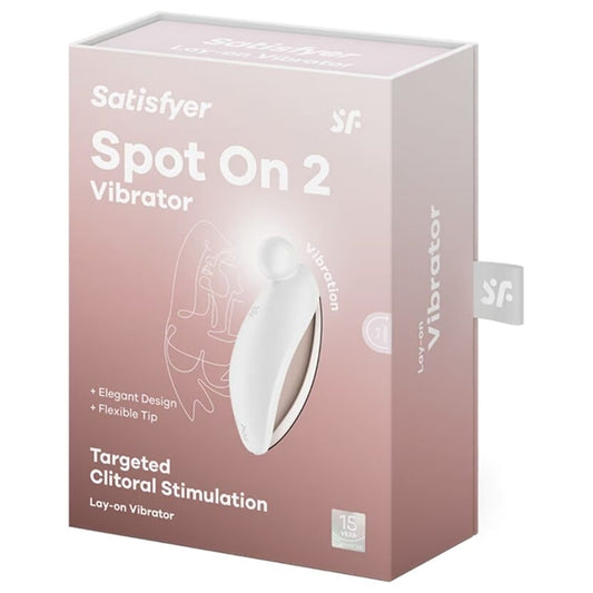 Vibrator SATISFYER - SPOT ON 2 cu incarcare USB, din silicon, 12 functii de vibrare