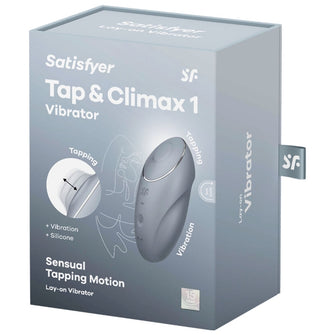 Vibrator SATISFYER - TAP & CLIMAX tip Lay-On, 11 funcții de vibrații