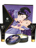 Set cadou Shunga - Secret Geisha, fructe exotice, ulei de masaj 10 ml, ulei cu efect de incalzire aphrodisiac 10 ml, lumanare, lubrifiant 10 ml, gel stimulant 7 ml
