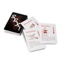 Carti de joc, Sex Cards 50, negru / rosu