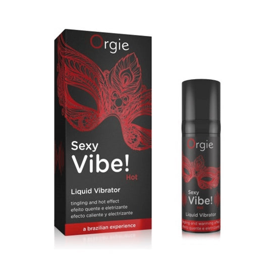 Gel ORGIE Sexy Vibe! Hot Liquid Vibrator - Intense, stimulare clitoris si excitare, efect incalzire si furnicaturi, 15 ml