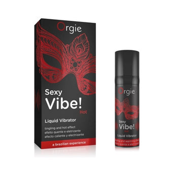 Gel ORGIE Sexy Vibe! Hot Liquid Vibrator - Intense, stimulare clitoris si excitare, efect incalzire si furnicaturi, 15 ml