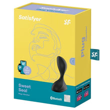 Plug anal vibrator SATISFYER Sweet Seal, control prin aplicatie, vibratii personalizate, rezistent la apa IPX7, negru