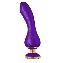 Vibrator Shunga - Sanya Purple, cu lumini sincronizate, silentios si discret, 10 functii de vibrare,18.5 cm, mov