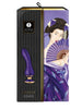 Vibrator Shunga - Sanya Purple, cu lumini sincronizate, silentios si discret, 10 functii de vibrare,18.5 cm, mov