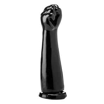 Dildo gros SUMMUM by Gangbangster Hasta la Victoria, în formă de mână, bază cu ventuză, diametru 8 cm, lungime inserabilă 30 cm, negru