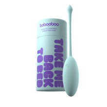 Ou vibrator TABOOBOO Take Me Back To Bed, control prin telecomandă, 10 funcții de vibrație, rezistent la apă, albastru