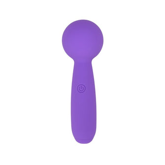 Vibrator mini wand TABOOBOO Under the Sheets, 10 funcții de vibrație, rezistent la apă, lungime 11 cm, mov