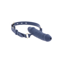 Calus pentru jocuri erotice Taboom - Breathable Penis Gag, cu curea reglabila, din silicon, albastru