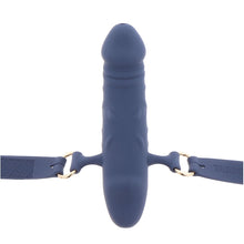 Calus pentru jocuri erotice Taboom - Breathable Penis Gag, cu curea reglabila, din silicon, albastru