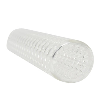 Manson/Stroker RevSleeves - Textured Stroker, pentru masturbare sau stimulare intensa si ingrosare, transparent