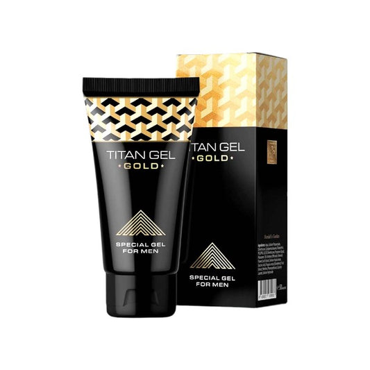 Gel TITAN GEL GOLD (Original Rusia), ajută la mărirea penisului, susține erecțiile puternice și intensificarea plăcerii, 50 ml