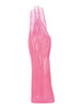 Dildo TOYZ4LOVERS Mania, pentru penetrare vaginala sau anala tip fisting, lungime 28 cm, culoare roz transparent