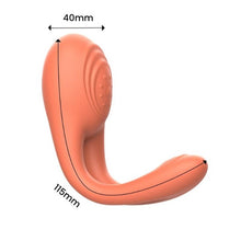Vibrator pentru cupluri INTOYOU Lovit, control prin telecomandă, 10 funcții de vibrație, din silicon moale, rezistent la apă, portocaliu, 11.5 cm