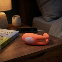 Vibrator pentru cupluri INTOYOU Lovit, control prin telecomandă, 10 funcții de vibrație, din silicon moale, rezistent la apă, portocaliu, 11.5 cm