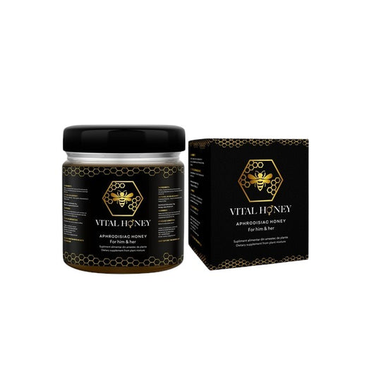 Miere afrodisiaca Vital Honey, unisex, pentru potenta si crestere libido, borcan 240 gr