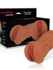 Masturbator manual JAMYJOB Signature Vivian, din TPR texturat pentru simulare vaginală realistă, culoarea pielii
